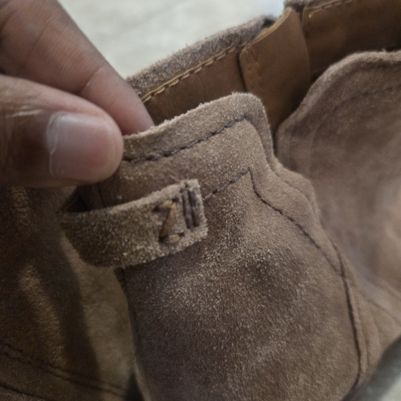 Zodiac Womens Tan Western Boho Ankle Chunky Heel Leather Suede Boot. Size 11 - Picture 10 of 10